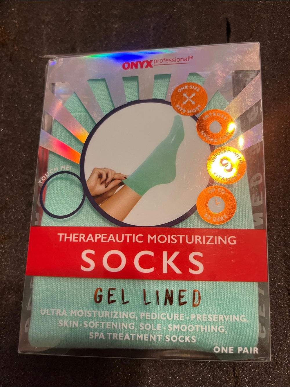 Therapeutic Moisturizing Gel-Lined Socks - Mint